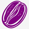 Beautiful Coffee Bean PNG - For Laser Project