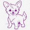 Artistic Standing Corgi In SVG - Commercial Use