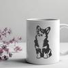 Free Sitting Corgi In DXF - Commercial Use