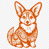 Sitting Corgi DXFs - Free Commercial Use