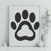 Beautiful Paw Print In DXF Free Commercial Use Download