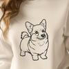 Stunning Standing Corgi Illustration