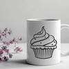 Stunning Cupcake Vector Illustration - Free DXF Download