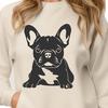 Sitting French Bulldog - SVG