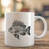 Artistic Crappie Artwork - Free DXF