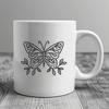 Free Artistic Butterfly - Free DXF Download, Commercial Use