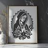 Artistic Our Lady Of Guadalupe Printable Image - Free DXF Download