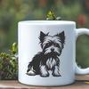 Creative Yorkshire Terrier In DXF For Free Download