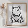 Stunning Sitting Shiba Inu Image