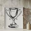 Unique Trophy Vector Craft File SVG - Free Download