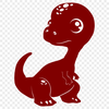 Creative Dinosaur PNG - For Prehistoric Project