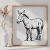 Artistic Donkey - Craft DXF