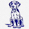 Great Dane Digital Drawing In SVG, PNG, PDF And DXF File Formats