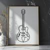 Artistic Guitar - Glowforge SVG