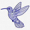 Artistic Hummingbird In SVG - For Free Download, Commercial Use