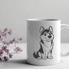 Beautiful Husky - Pet DXF