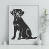 Labrador Retriever Clip Art In SVG, PNG, PDF And DXF Formats