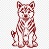 Unique Shiba Inu DXF