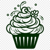 Stunning Cupcake In DXF - Free Download