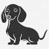 Standing Dachshund Decal - Free PNG