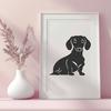 Beautiful Dachshund Decal