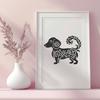 Ornate Dachshund In PNG For Free Download