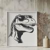 Unique T Rex SVG - For Laser Cutter Project