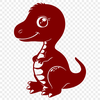 T Rex Digital Artwork In SVG, PNG, PDF And DXF File Formats