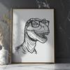 Unique Dinosaur Wearing Glasses