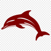 Unique Dolphin Stencil In SVG For Free Download