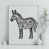 Stunning Donkey Vector Art - Free PNG