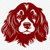 Cocker Spaniel Vector Illustration In DXF File Format For Free Download