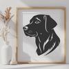 Free Artistic Labrador Retriever - Free DXF Download, Commercial Use