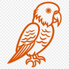 Unique Parrot SVG, PNG, PDF And DXF Files