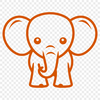 Free Cute Elephant Decal