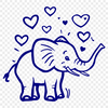 Free Stunning Elephant - Free DXF Download, Commercial Use