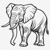 Standing Elephant PDF - Template For Commercial Use