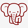 Free Beautiful Elephant Vector Illustration