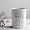 Artistic Christmas Elf In PDF & PNG