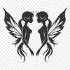 Unique Fairy In DXF - Free Download