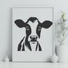 Free Unique Cow Artwork DXF - Commercial Use