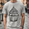 Free Cupcake Stencil In PNG For Free Download