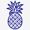 Creative Pineapple In SVG, PNG, PDF And DXF File Formats - Free