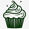 Artistic Cupcake Vector Art - Free SVG Download