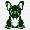 French Bulldog Decal In SVG, PNG, PDF And DXF Formats