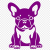 Unique Sitting French Bulldog Vector Craft File