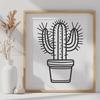 Unique Desert Plant - Laser DXF