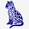 Sitting Big Cat DXF - Clipart For Commercial Use