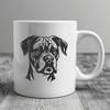 Stunning Boxer - Laser Engraver DXF