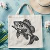 Full-Body View of the Crappie Fish in Colorful SVG Design An SVG representation of a full-body view of the Crappie fish in vector art format.